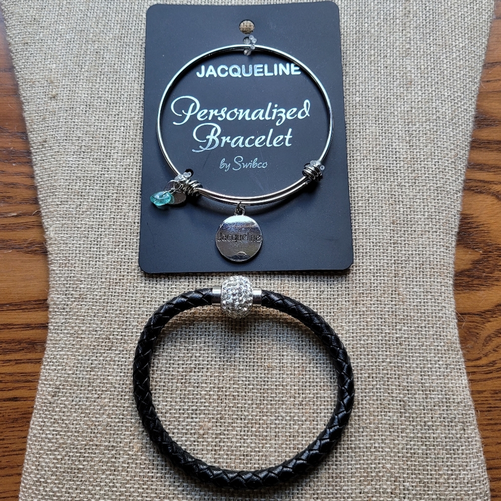 2 BRACELETS | JACQUELINE & RHINESTONE